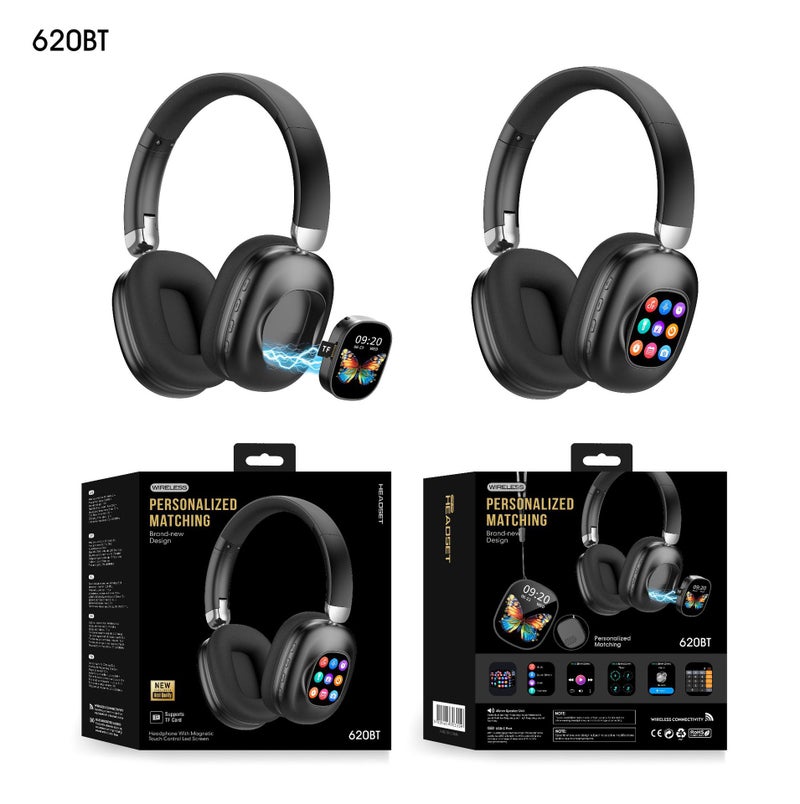 620BT New Smart Magnetic Touchscreen Detachable Bluetooth Headset - Hot-Selling Source Product