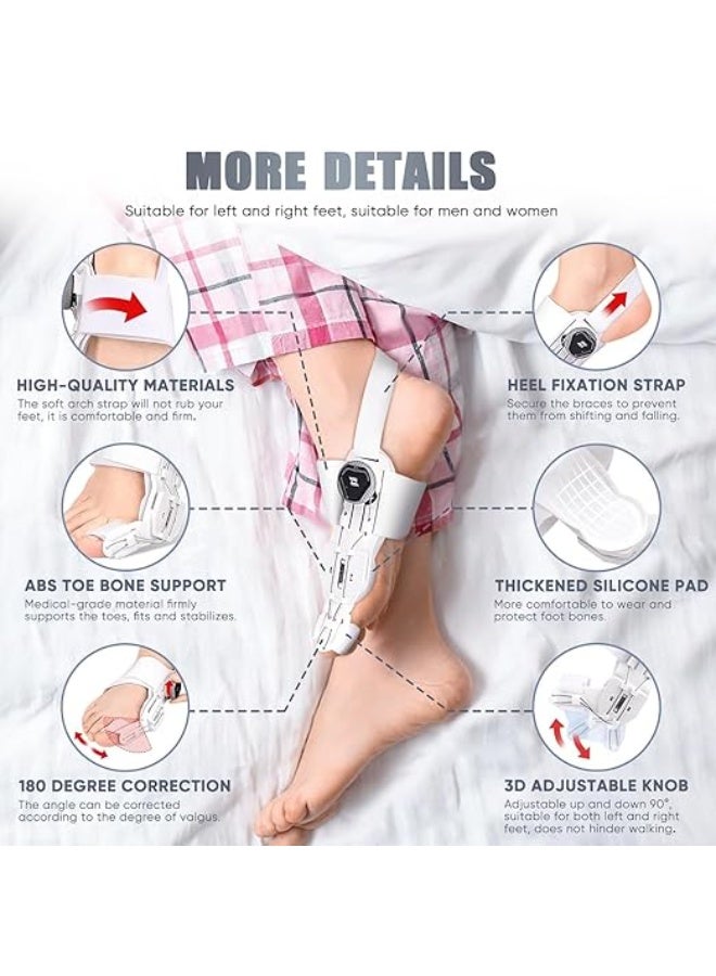 Bunion Corrector & Adjustable Toe Separator with Flexible Strap – Medical-Grade Support for Pain Relief – Easy-to-Wear for Men & Women (Right/Left Foot) - Image 3