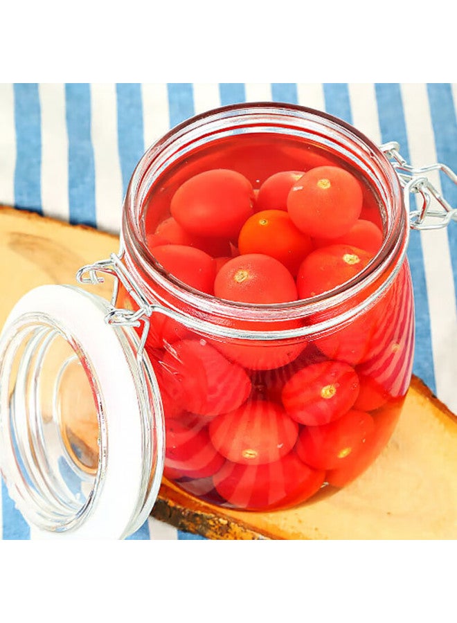 All-round Quanshi Lead-free Glass Storage Jar, 750ml Transparent, For Honey And Lemon, Airtight Container, Pickling And Storage, Set Of Two - Image 5