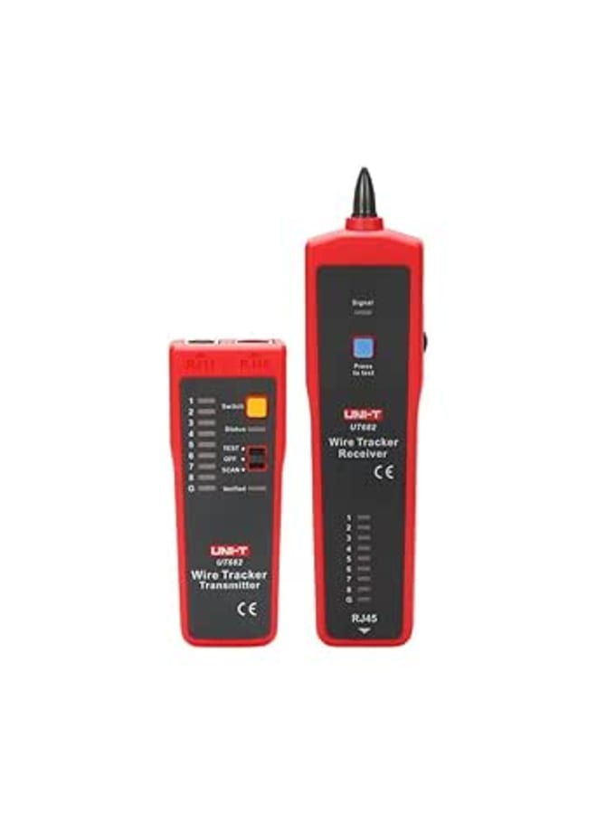 UNI-T UT682/UT682D Network Wire Tester Tracker RJ11 RJ45 Wire Line Finder Lan tester Handheld Cable Testing Tool for Network (UT682)