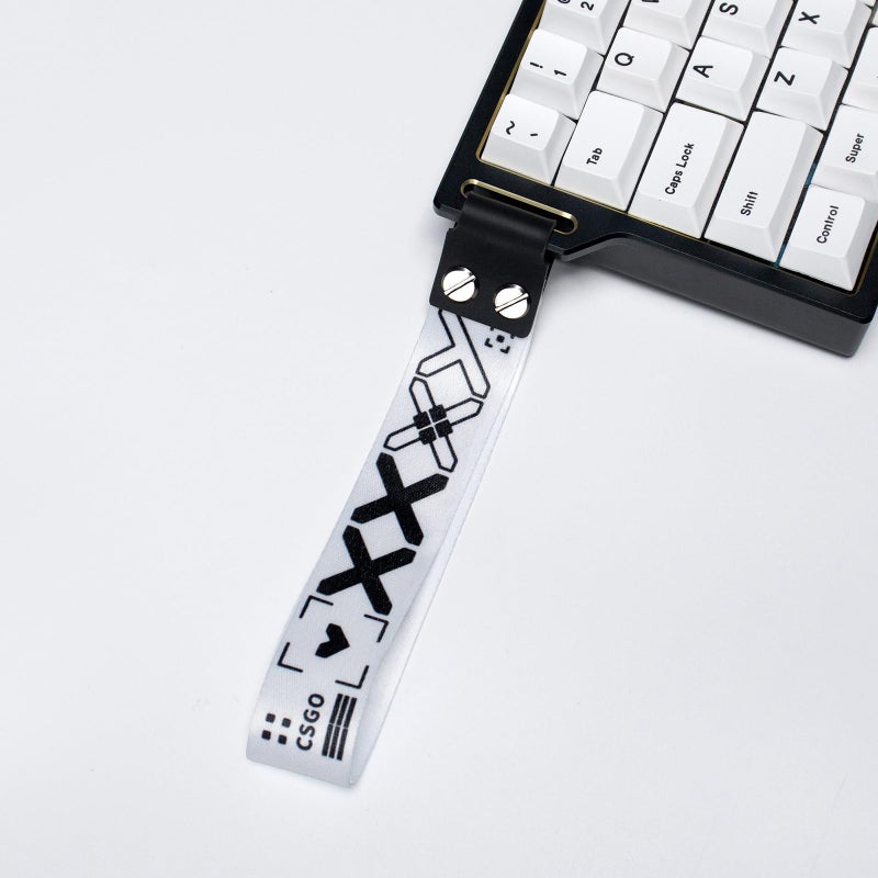 Sumgsn Custom Keyboard Snaps Straps Wooting 60he ATK68 Keyboard Straps For 60% 65% 75% 85% 95% Mechanical Keyboard （Black Topographic） - Image 1