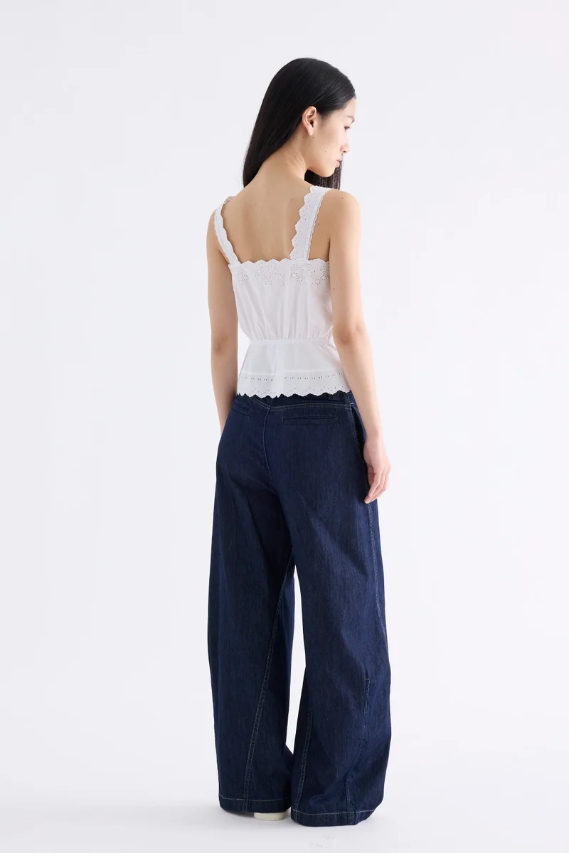 ذا اديتورز ماركت Elle Lace Button-Down Top