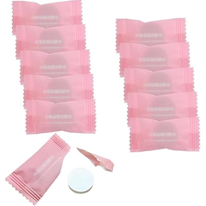Disposable Towels - 50-Piece Compressed Magic Towels, Nonwoven Fabric, Ideal for Face, Hand, and Sports Use, Compact and Travel-Friendly Towels for Outdoor and Home Use - Image 1