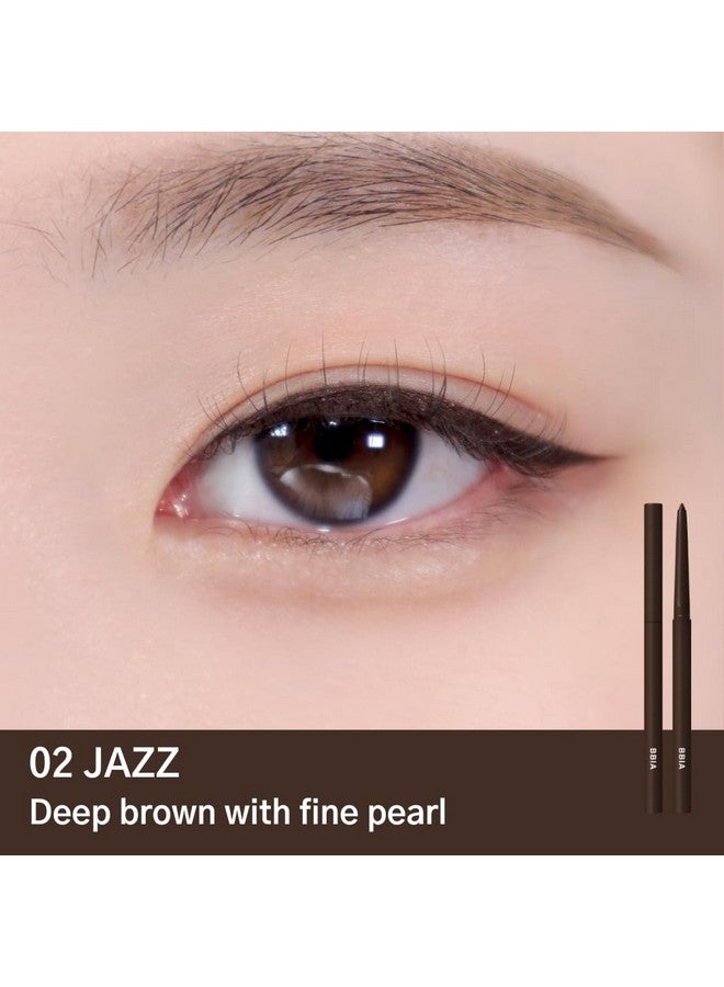 BBI@ BBIA Bbia Last Auto Gel Eyeliner 17 Color Multiuse Longwear & Waterproof Mechanical Eye Liner Easy Drawing With Smooth Texture Smudgeresistant Shadow & Glitter Vegan Korea Eye Makeup (02 Jazz) - Image 2