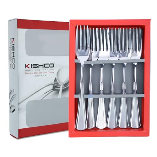 Kishco Milan Stainless Steel Dessert Fork - Pack of 6 - Image 3