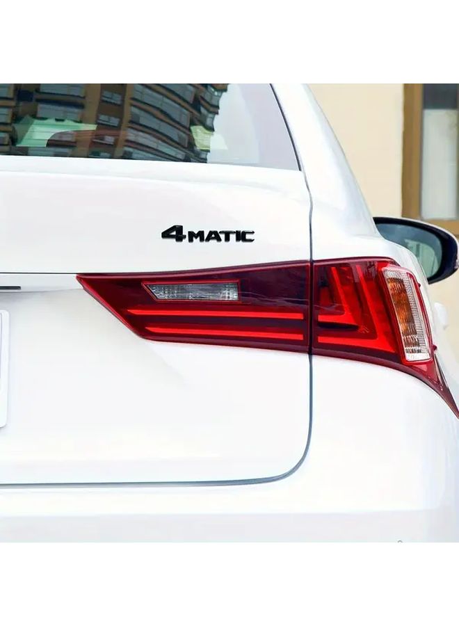 Black ABS Plastic 4MATIC Decal Sticker For Car Trunk Side Body Decoration Vehicle Emblem - Image 4