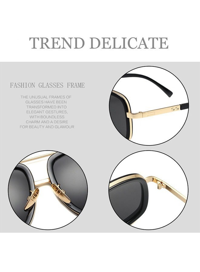 Metal Sunglasses Vinted Outdoor Sunglasses UV 400 Protection Unisex Driving Travel Sunglasses Full Rim - Image 3