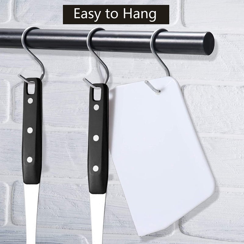 انفين مجموعة أدوات تزيين الكيك من أنفين، مكشطة بلاستيكية، مكشطة تزيين الكيك، مكشطة أكثر سلاسة لتزيين حافة الزبدة، الكعك أكثر سلاسة، مرنة للخبز، مطبخ DIY لأعياد الميلاد (10 قطع) - Image 3