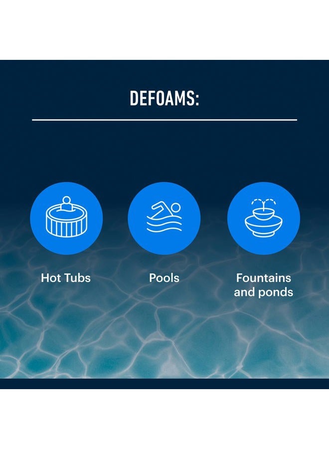 Essential Values Hot Tub, Pool & Spa Defoamer (1 Gallon / 128oz) – Quickly Removes Foam Without The Use of Harsh Hot Tub Chemicals, Eco-Friendly & Safe with Silicone Emulsion Formula. Get the foam down - Image 4