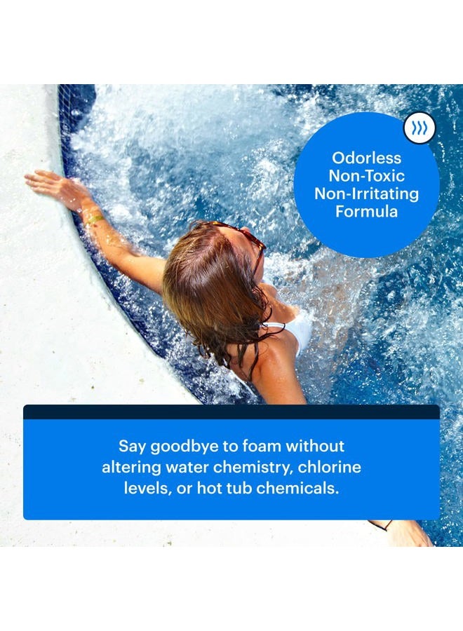Essential Values Hot Tub, Pool & Spa Defoamer (1 Gallon / 128oz) – Quickly Removes Foam Without The Use of Harsh Hot Tub Chemicals, Eco-Friendly & Safe with Silicone Emulsion Formula. Get the foam down - Image 3