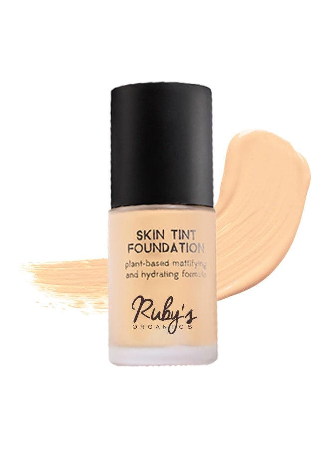 روبيز أورجانيك كريم أساس سائل من روبيز أورجانيكس لمكياج الوجه - مقاوم للماء، تغطية كاملة، قابل للمزج، يدوم طويلاً، لمسة نهائية غير لامعة وخالية من المسام، مناسب للبشرة العادية إلى الدهنية، نباتي، خالٍ من البارابين والسيليكون، 30 مل - Image 3