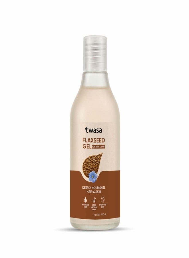 Twasa Flaxseed Gel for Hair & Skin (300 ml) | Frizz Control, Smooth Hair, Strengthens Hair, Moisture Rich & Hydrated Skin - Image 1