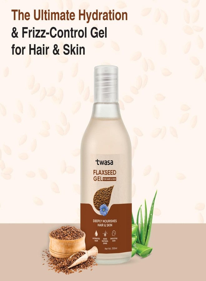 Twasa Flaxseed Gel for Hair & Skin (300 ml) | Frizz Control, Smooth Hair, Strengthens Hair, Moisture Rich & Hydrated Skin - Image 2