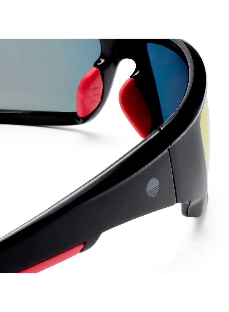 Solarized SLEEK RACER Sports Sunglasses for Men & Women – Polarized UV Protection, Lightweight Wraparound Frame, Stylish Cycling & Running Eyewear – Black/Red - Image 2