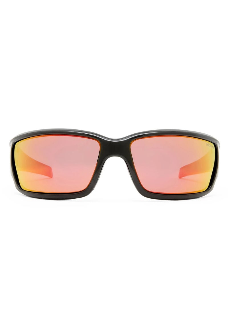 Solarized SLEEK RACER Sports Sunglasses for Men & Women – Polarized UV Protection, Lightweight Wraparound Frame, Stylish Cycling & Running Eyewear – Black/Red - Image 1