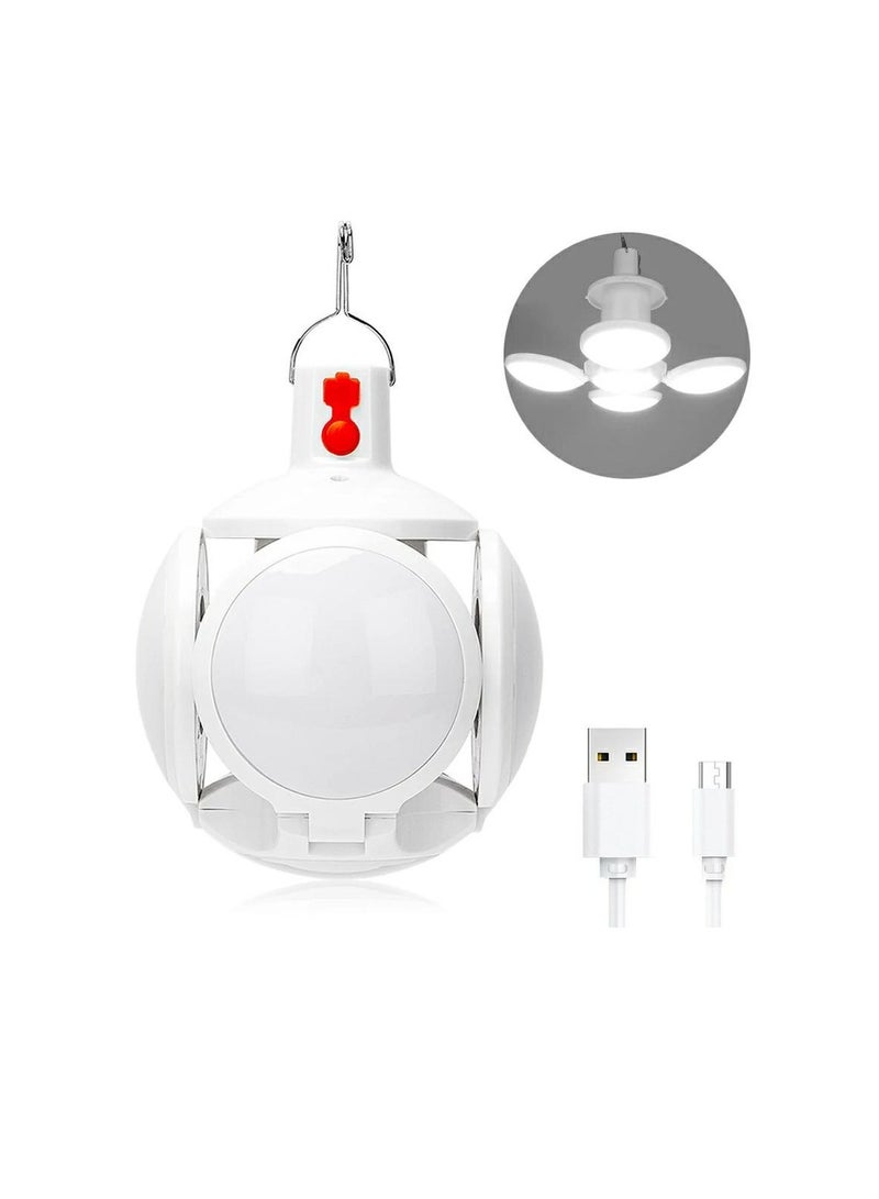 Ball-shaped LED flashlight, with 5 separate lights, strong light, with USB charger - Image 2