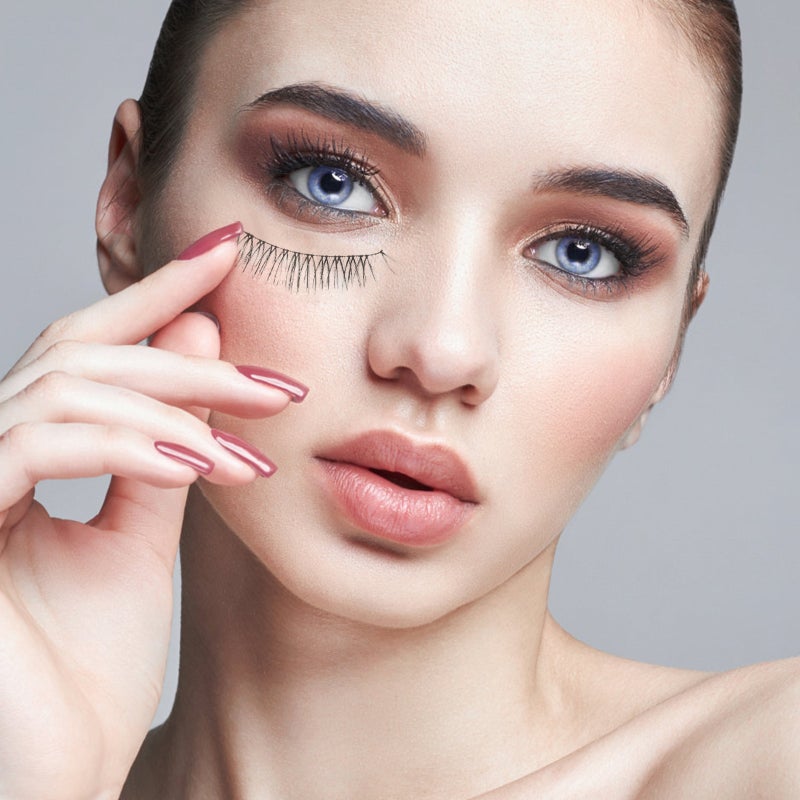 4 Pair Nautural False Eyelashes Lifelike Fake Eyelashes Handmade Fiber Eyelashes for Woman - Image 1