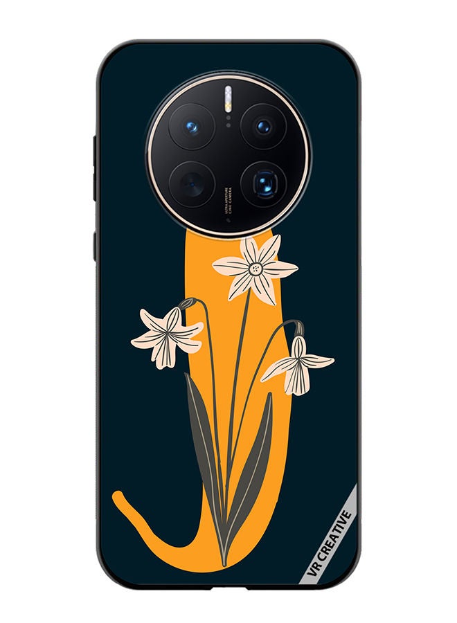 VR CREATIVE Protective Case Cover For Huawei Mate 50 Pro Alphabet J Design Multicolour - Image 1