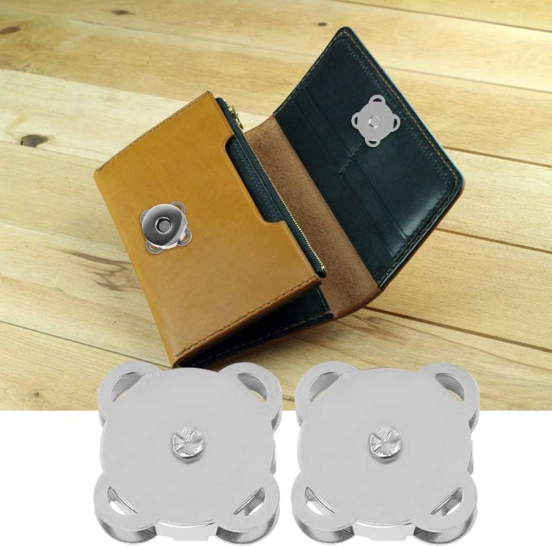 Magnetic Snap Buttons: Silver, Strong Hold Bag Closures - Reliable Clothing Fasteners for Diy Craft Supplies, Sewing Projects - Image 4