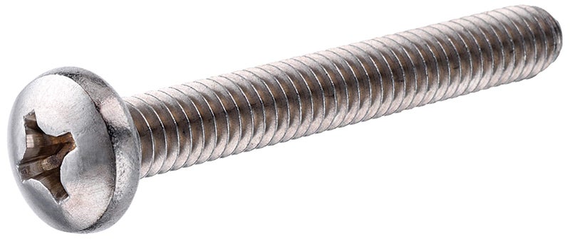 Hillman 43068 440 x 114Inch Stainless Pan Phillips Machine Screw 50PackStainless Steel