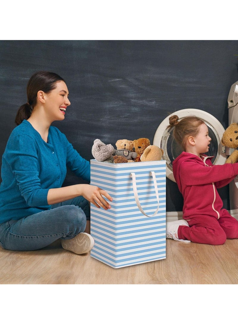 2 Packs Laundry Hamper, 75L Collapsible Large Baskets with Handles, Freestanding Waterproof Clothes Storage Basket, Toys and Clothes Organizer  - Image 3
