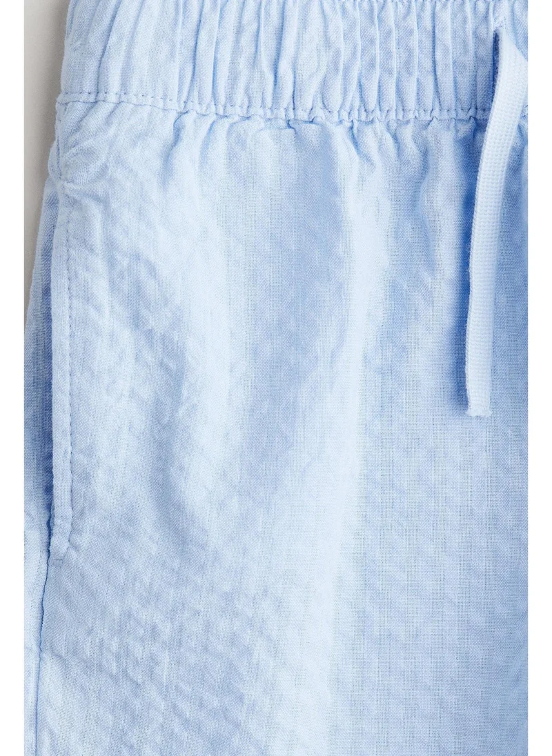 H&M Cotton seersucker shorts