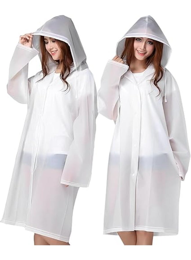 LIMOS Disposable Rain Ponchos for Adults Waterproof Reusable Emergency Raincoat with Hood Lightweight Travel Rain Coat for Men Women Outdoor Camping Hiking Events - Image 1