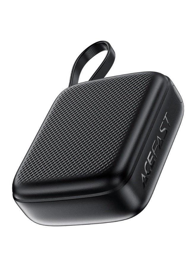 أسيفاست باور بانك 10000 مللي أمبير/ساعة شحن سريع PD20W مع كابل USB-C، منفذ USB-C - إدخال وإخراج، مؤشر شحن سريع أخضر - أسود - Image 5