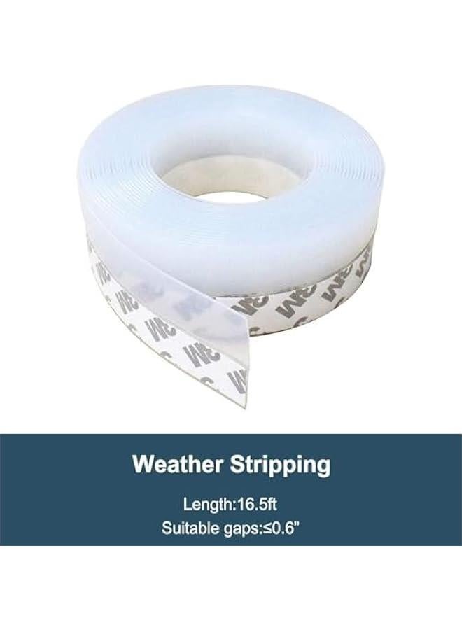 RYNX 35mm Wide 5M Long Door Seam Sealing Strip Used For Door Sweeping Of Outer And Inner Doors Door Wind And Dust Protection Sound And Heat Insulation Sealing Strip Wind Snsulator Translucent - Image 5
