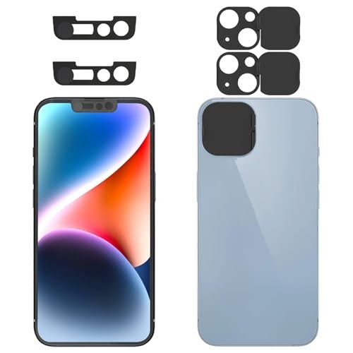 EYSOFT Privacy Cover Compatible for iPhone 14 /iPhone 14 Plus Front Camera Cover,Protect Privacy and Security But Not Affect Facial Recognition（2Pack） - Image 1