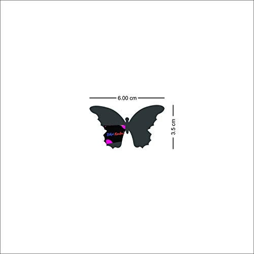 Bikri Kendra - 60 Butterfly Silver Decorative Mirror Stickers for Wall, Wall Mirror Stickers, 3D Acrylic Stickers Wall Stickers for Hall Room, Bed Room, Kitchen Living Room Kids Room-Self-Adhesive - Image 2