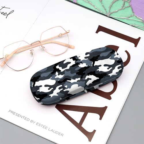 BHAHB Hard Shell Eyeglasses Case Protective Case for Glasses Eyeglass Holder Box with Cleaning Cloth for Boys Men Man Cute Amusing Animal Aesthetic Classic-Camouflage - Image 5