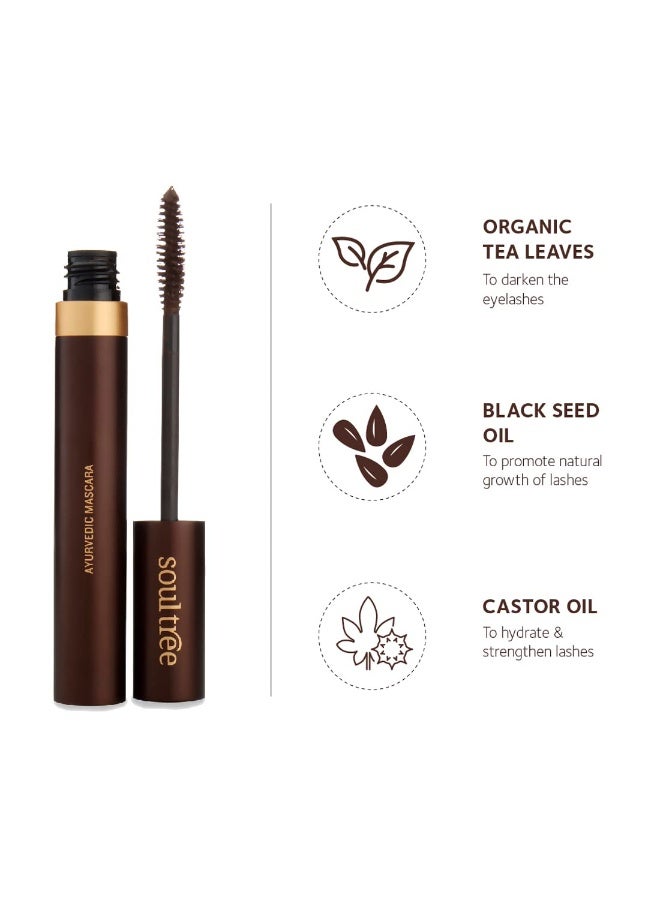 سول تري ماسكارا SoulTree الأيورفيدية - بني | تركيبة أيورفيدية، خفيفة الوزن، تُقوّي الرموش وتُعزز نموها - 6 غرام - Image 3