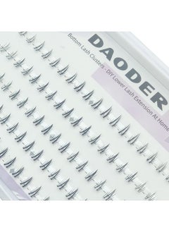 DAODER Bottom Lash Clusters DIY Eyelash Extensions - DAODER 90pcs Wispy Natural Look Clear Band Lashes for Bottom Eyelashes 6mm  - Image 5