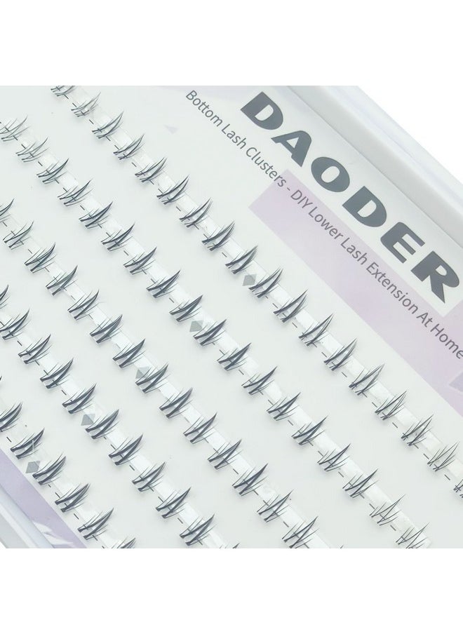 DAODER - Bottom Lash Clusters DIY Eyelash Extensions - DAODER 90pcs Wispy Natural Look Clear Band Lashes for Bottom Eyelashes 6mm - Image 1