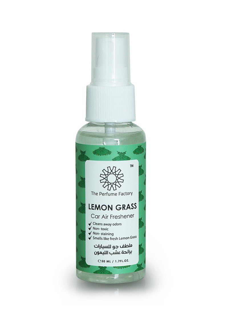مصنع برفيوم فاكتوري ملطف جو للسيارات - 50 ملليلتر - عشب الليمون
