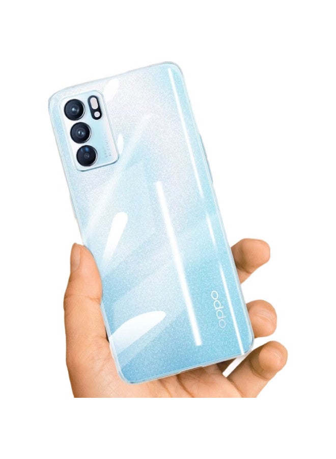Smorss Compatible With Oppo Reno6 Case, Oppo Reno6 Phone Case, 5G Version Ultra-Thin Pc Transparent Full Coverage Anti-Fingerprint Scratch-Resistant Simple Style Phone Case For Men And Women - Image 3