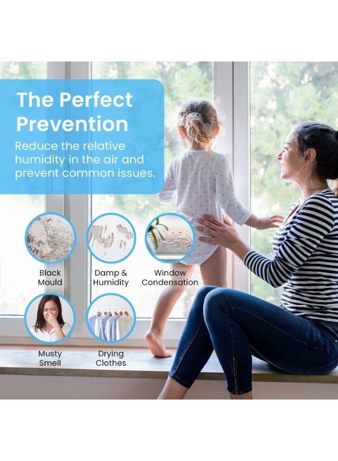 Pro Breeze إزالة الرطوبة الكهربائية 20 متر مربع - جهاز إزالة رطوبة صغير ومحمول للرطوبة والعفن في المنزل والمطبخ وغرفة النوم والقافلة والمكتب والمرآب والحمام والقبو 500 مل - Image 3