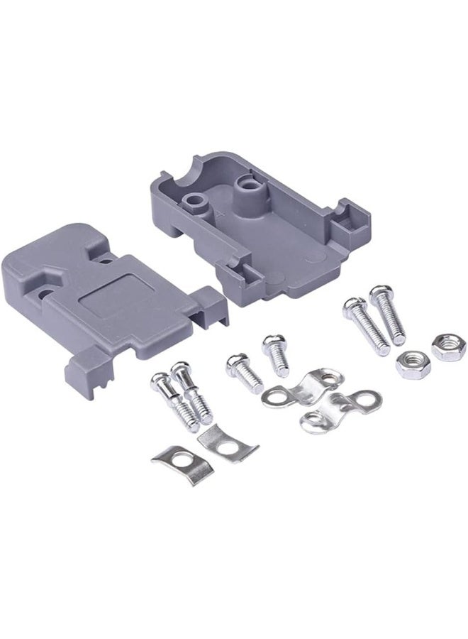 melfi DB9 Pin D-SUB Solder Cup Connectors – Tin-Plated Housing with Lightweight Gray Plastic Hoods, Individually Bagged for Quick Assembly & Secure Connections (2pcs Male Connector) - Image 4