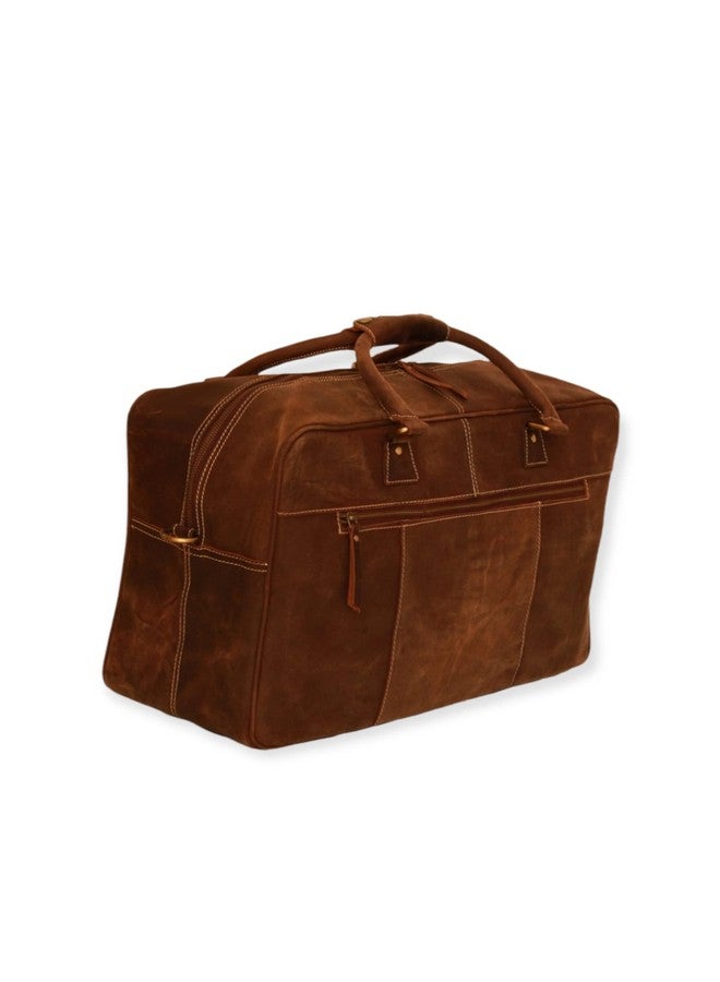 ZXC Leather Travel Duffel Bag for Men &Women - Image 1