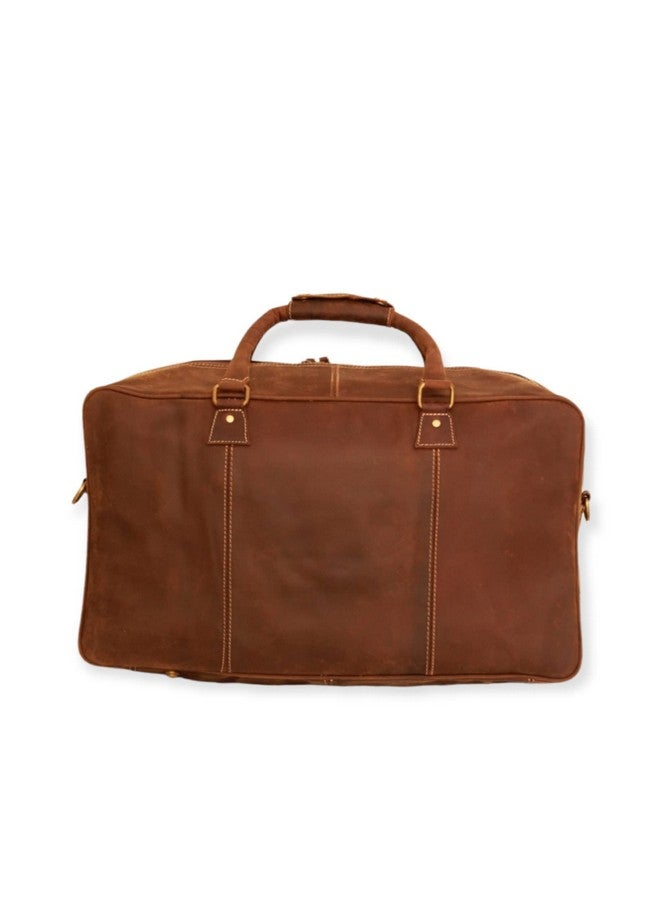 ZXC Leather Travel Duffel Bag for Men &Women - Image 3