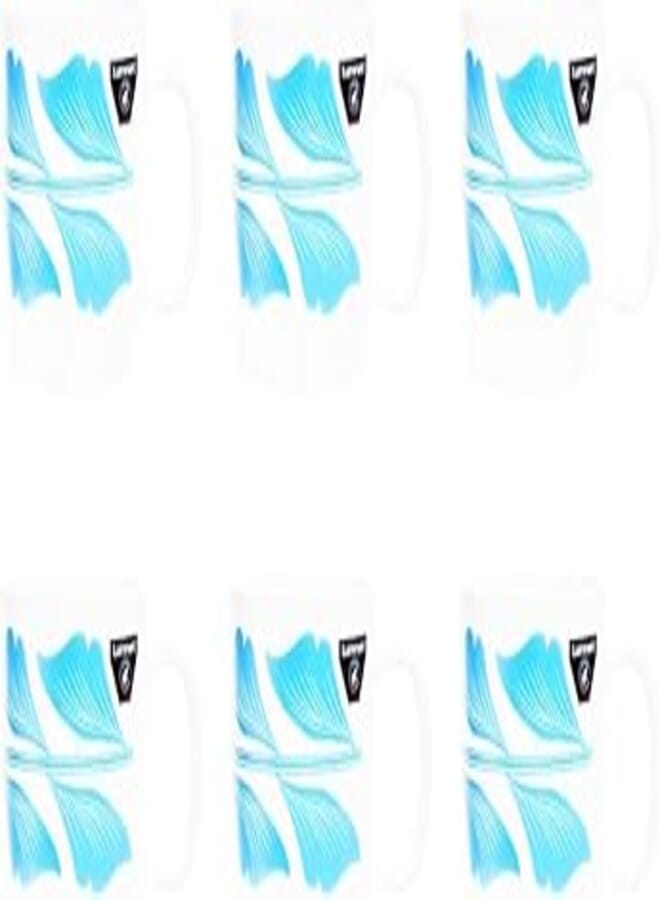 Luminarc Luminarc Essence Gorte High Quality Printed Arcopal Mug Set of 6 Pieces 320 ml - White 