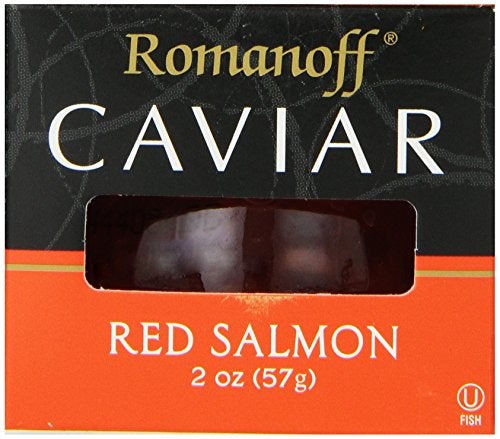 Romanoff Caviar Red Salmon 2 Ounce Jar - Image 1
