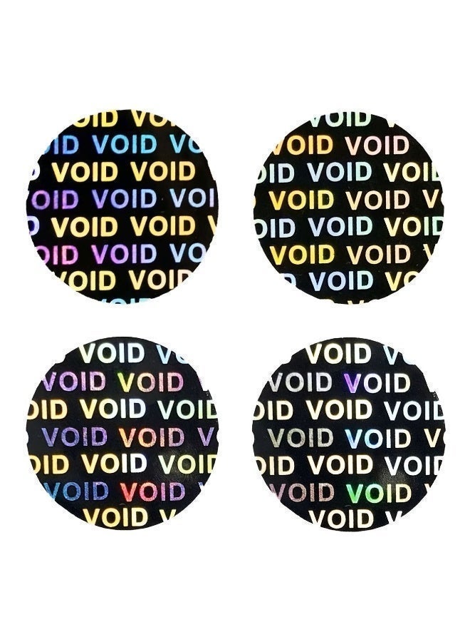 200 Pcs Silver Holographic Labels, Round Laser Authenticity Stickers, Featuring a Tamper-Proof Function That Leaves a 'Void' Mark When Removed ( 1.5x1.5cm) - Image 3