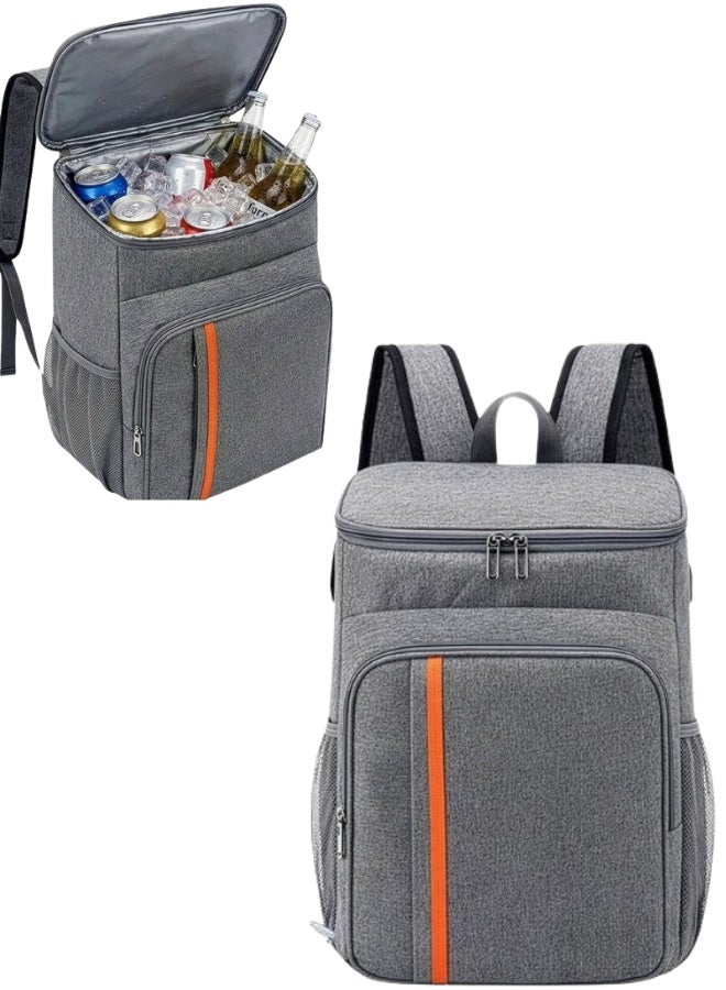 16L Thermal Lunch Cooler Backpack – Insulated Leak-Proof Bag for Food & Drinks, Portable Lightweight Design for Work, School, Travel, and Outdoor Activities -38× 27×16cm - Image 1