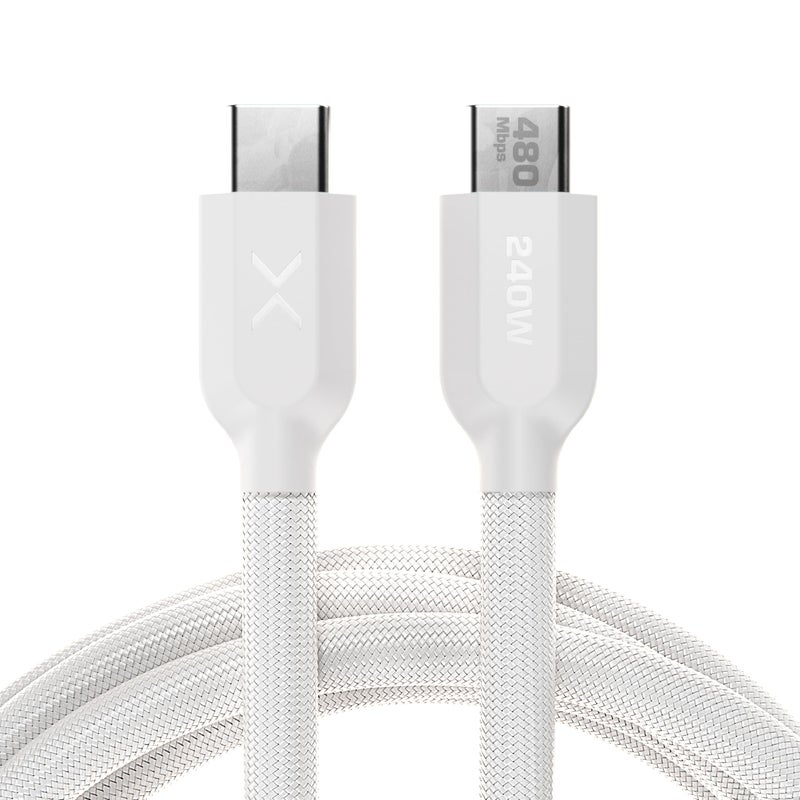 NOCO XGrid XC1: 240W USB-C to USB-C Cable â€“ Type C Fast Charging Cord, USB-IF Certified, Smart E-Marker Chip, 480Mbps Data, UltraFlex Braided Nylon + Silicone Jacket, 3-Foot Durable Design - Image 1