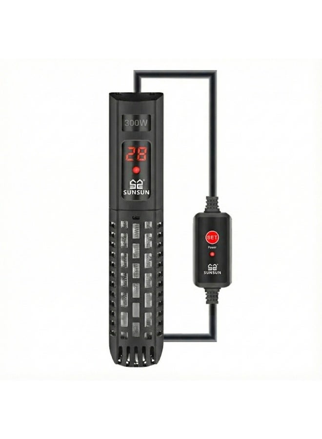 SUNSUN GR-300C Aquarium Heater 300W Digital Temperature Controller With FREE Short Glass Thermometer - Image 2
