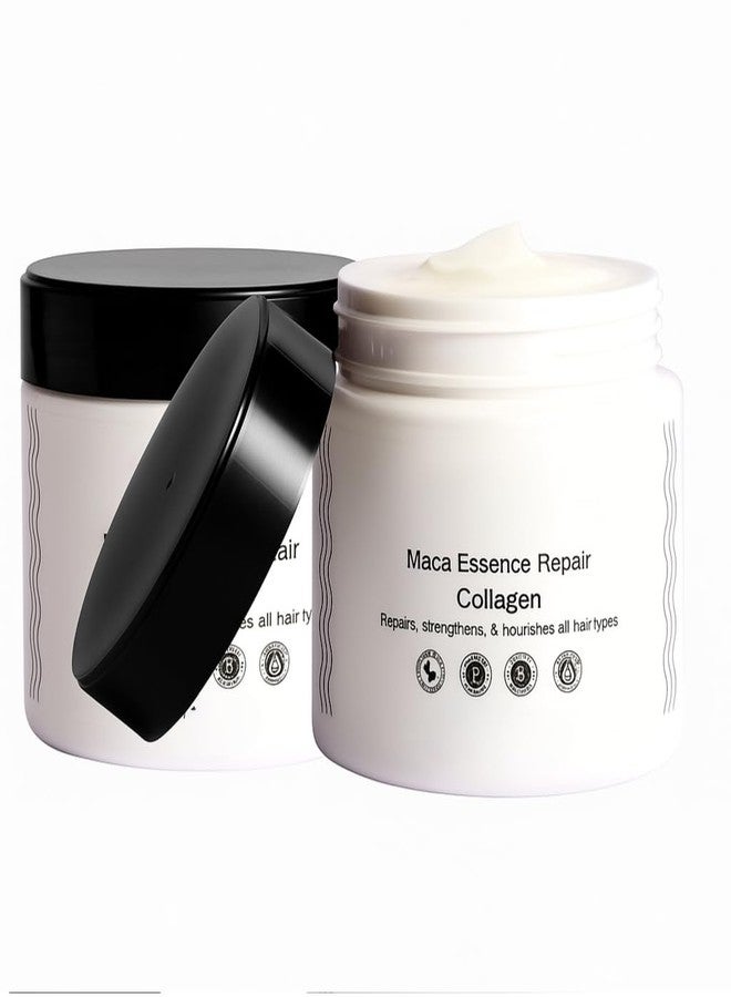 SYLVERA Maca Essence Repair Premium Hair Treatment Mask – Collagen-Infused Deep Conditioner for All Hair Types | Strengthens, Repairs & Nourishes Damaged Hair | Paraben-Free, Sulfate-Free & Color-Safe (2) - Image 1