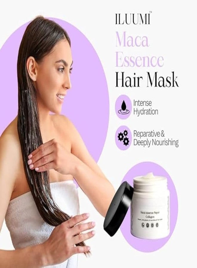 SYLVERA Maca Essence Repair Premium Hair Treatment Mask – Collagen-Infused Deep Conditioner for All Hair Types | Strengthens, Repairs & Nourishes Damaged Hair | Paraben-Free, Sulfate-Free & Color-Safe (2) - Image 2
