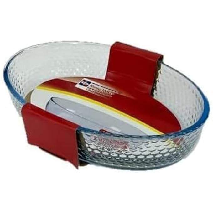 هوم ميكر صينية فرن زجاجية بيضاوية الشكل على شكل قرص العسل من بروكارت، سعة 155 لترًا - Image 2